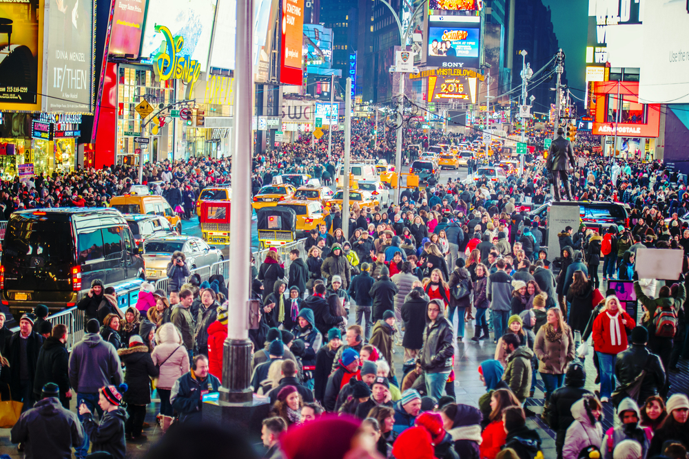 DOOH Ads in Times Square Night